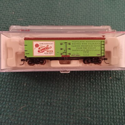 Atlas Model RR, N-Scale, 40' Woodsided Reefer, Tivoli Beer #5100, 2002