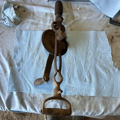 Vintage Miller Falls 2speed W/level Hand Drill 