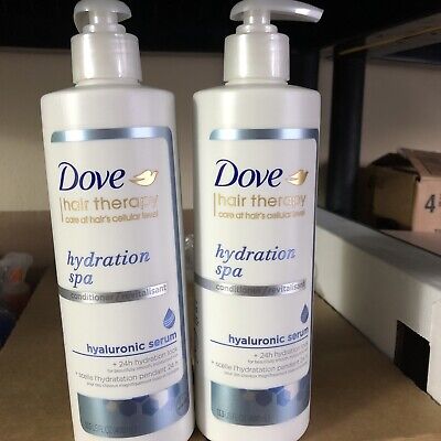 2xDove Hair Therapy HYDRATION SPA CONDITIONERHyaluronic Serum SMOOTH MOISTURIZED