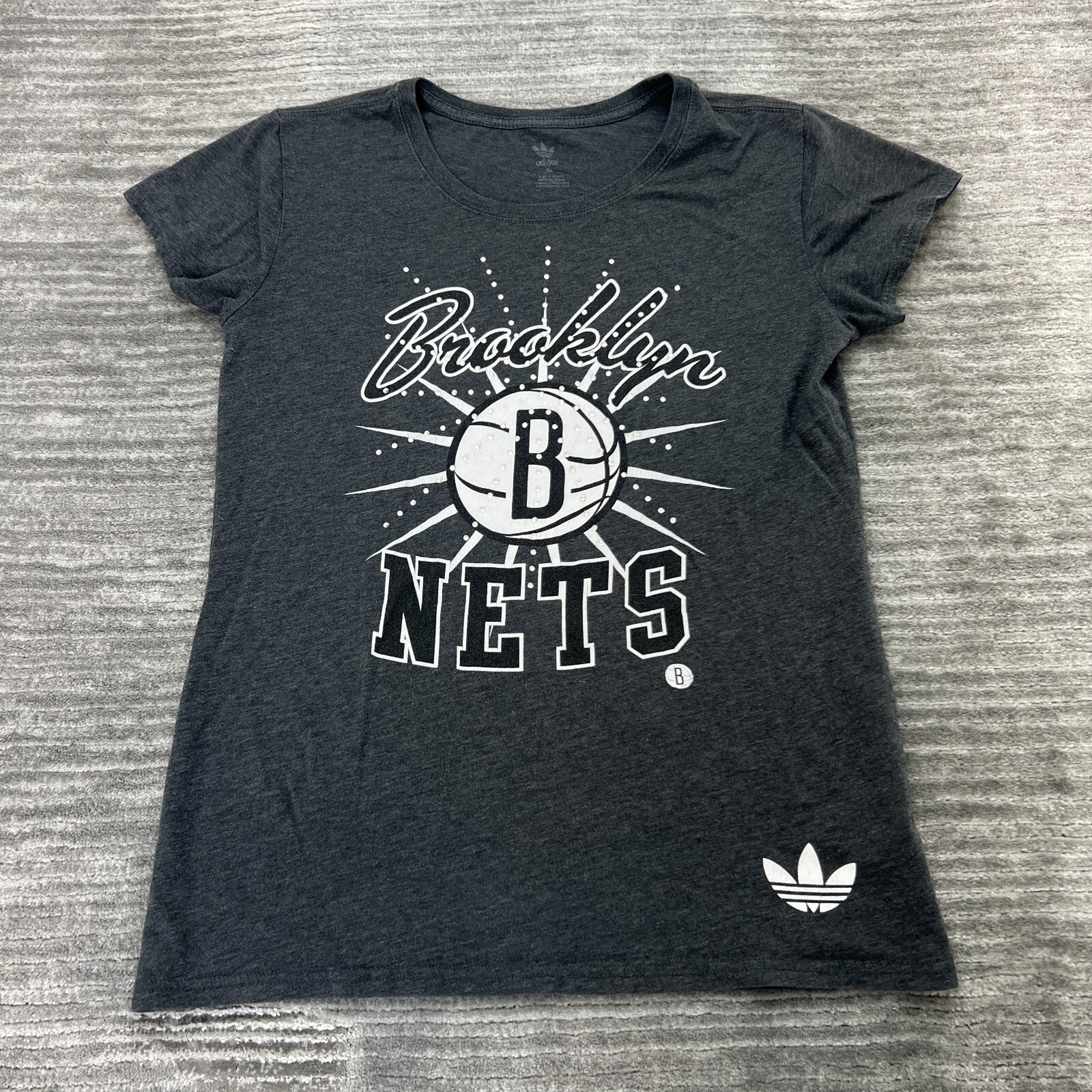 Brooklyn Nets Shirt Size XL Womens Adidas NBA Basketball