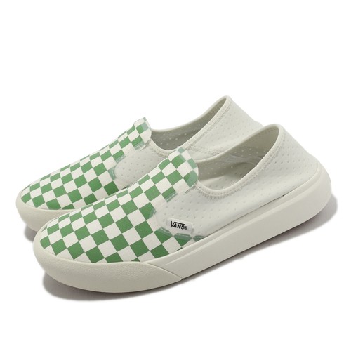 

Мужские слипоны Vans Comfycush One Green Marshmallow в стиле casual Lifestyle VN0A45J5V0N, Белый, Comfycush One
