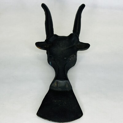 Cast Iron Black Longhorn Steer Boot Jack Boot Pull Vintage