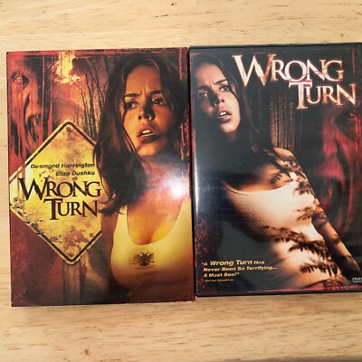 Wrong Turn 2003 DVD Eliza Dushku Jeremy Sisto W/ Slip Cover Horror Thriller