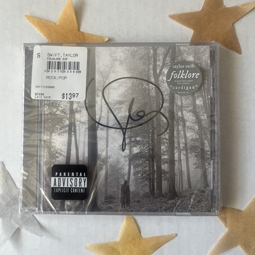 Taylor Swift SIGNED Folklore CD Authentic Autograph Sealed