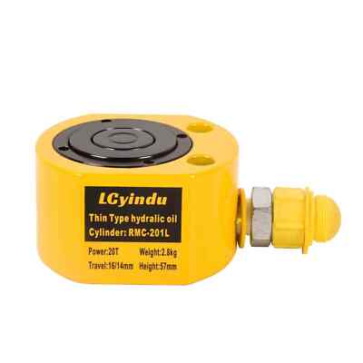 20T Hydraulic Cylinder Jack Ram 1.06'' Multi-Section Stroke Solid Single Acting