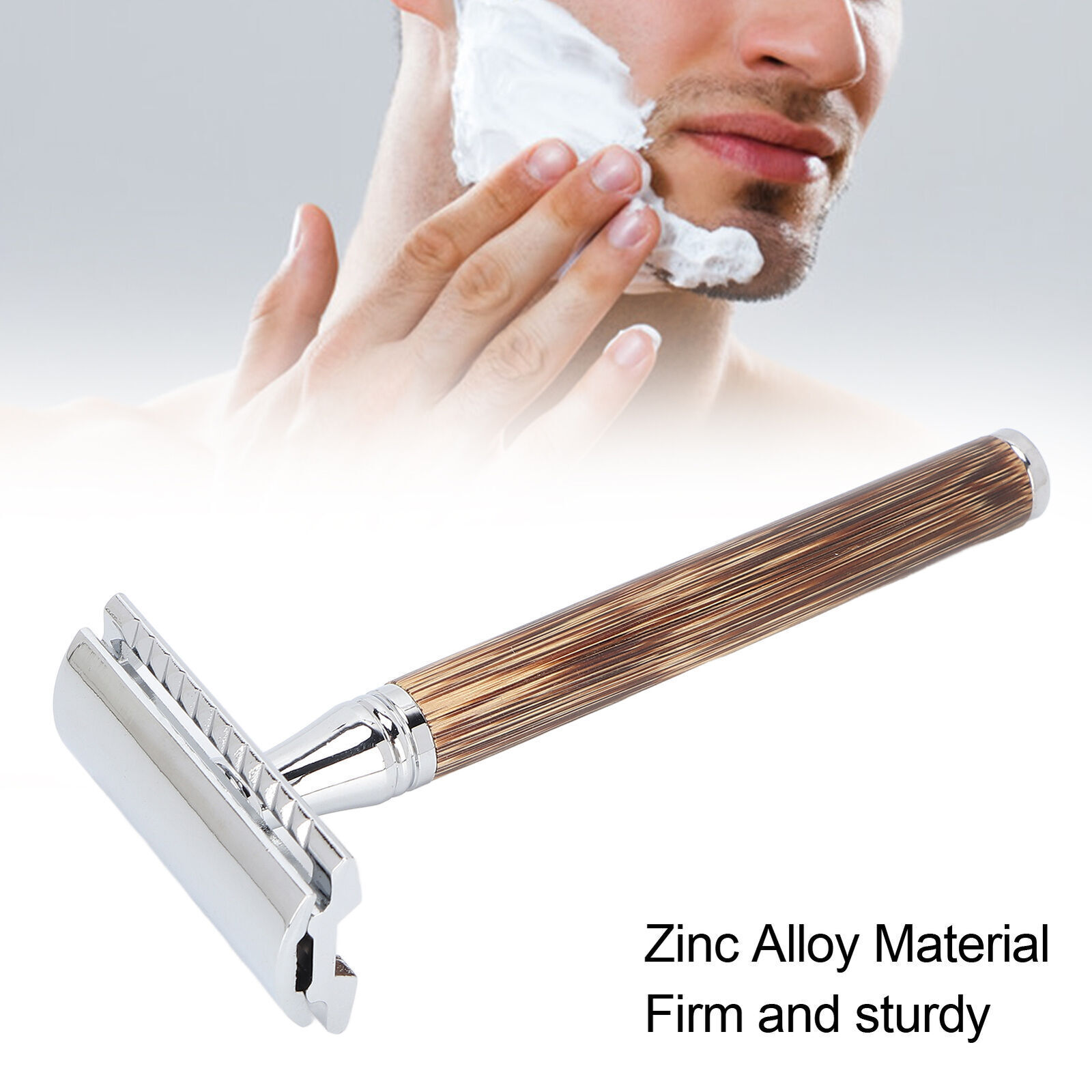 Men Travel Portable Zinc Alloy Bamboo Handle Manual