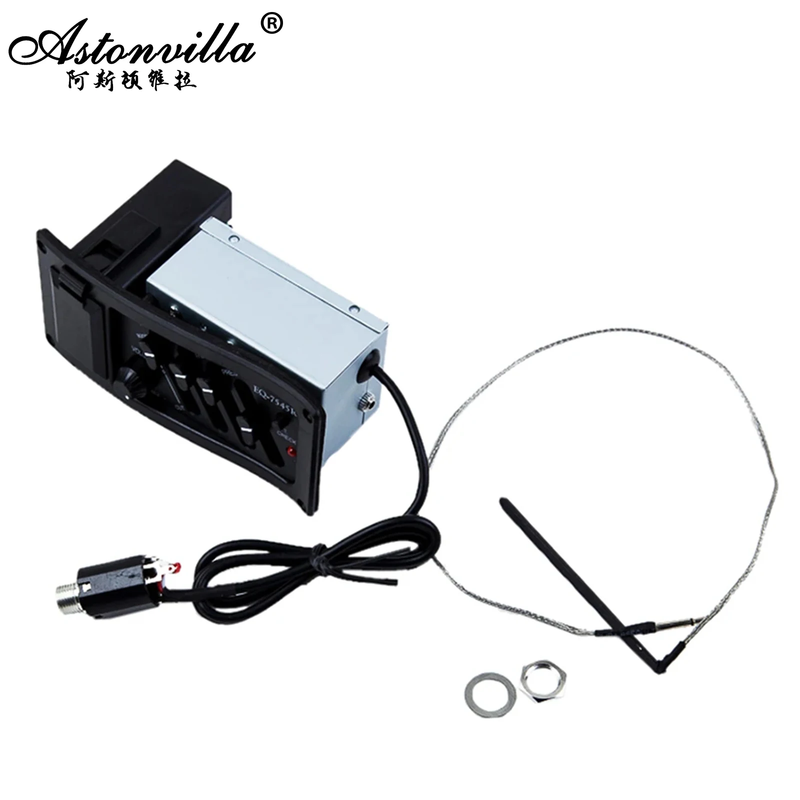 4 Band Acoustic Electric Guitar Pickup String Instrument Accessories EQ Equalize