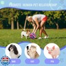 Larimuer Pet Snuffle Ball - Puzzle Sniffing Interactive Dog Toy for Blind Dogs Training and Stress Relief - Treat Ball, Machine Washable (15cm, Pink and Purple)