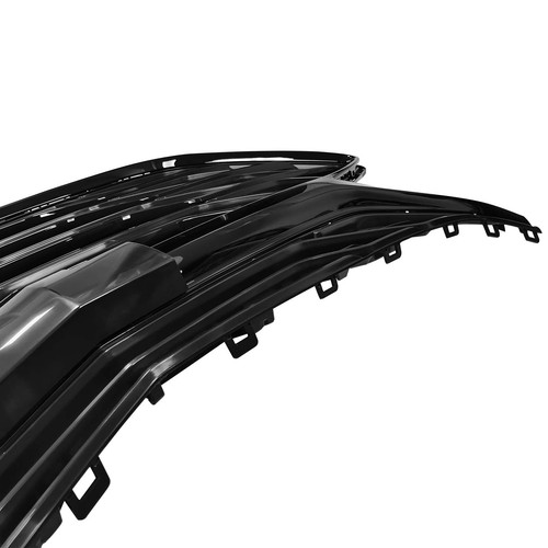 3PCS Front Upper Bumper Grille Gloss Black Grill Fit Chevrolet Malibu 2019-2023