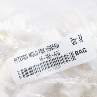 (32-Pk) Peterson Fresh Water Tank Drain Valve White 1/2'' Male Pipe Thread