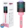 UREELIN Round Brush for Blow Out - 2.1 Inch Large Nano Thermal Ceramic and Ionic with Boar Bristles - Salon Blow Drying Hair Brush for Drying,Volumizing, Curling, Shine and Smooth Styling