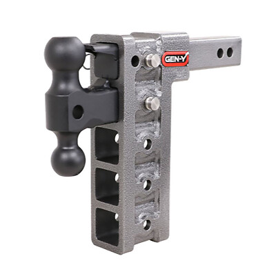 Gen-Y Hitch Mega Duty 10'' Drop 2'' Shank Receiver 16K w/ Ball Mount & Pintle Lock