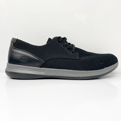 

Skechers Mens Darlow Velogo 204090 Черная повседневная обувь Кроссовки Размер 12, Черный, Darlow Velogo