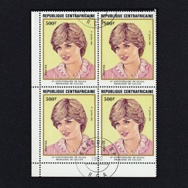 Central African Republic 1982 Stamp Scott 519 CTO Princess Diana 21st Birthday