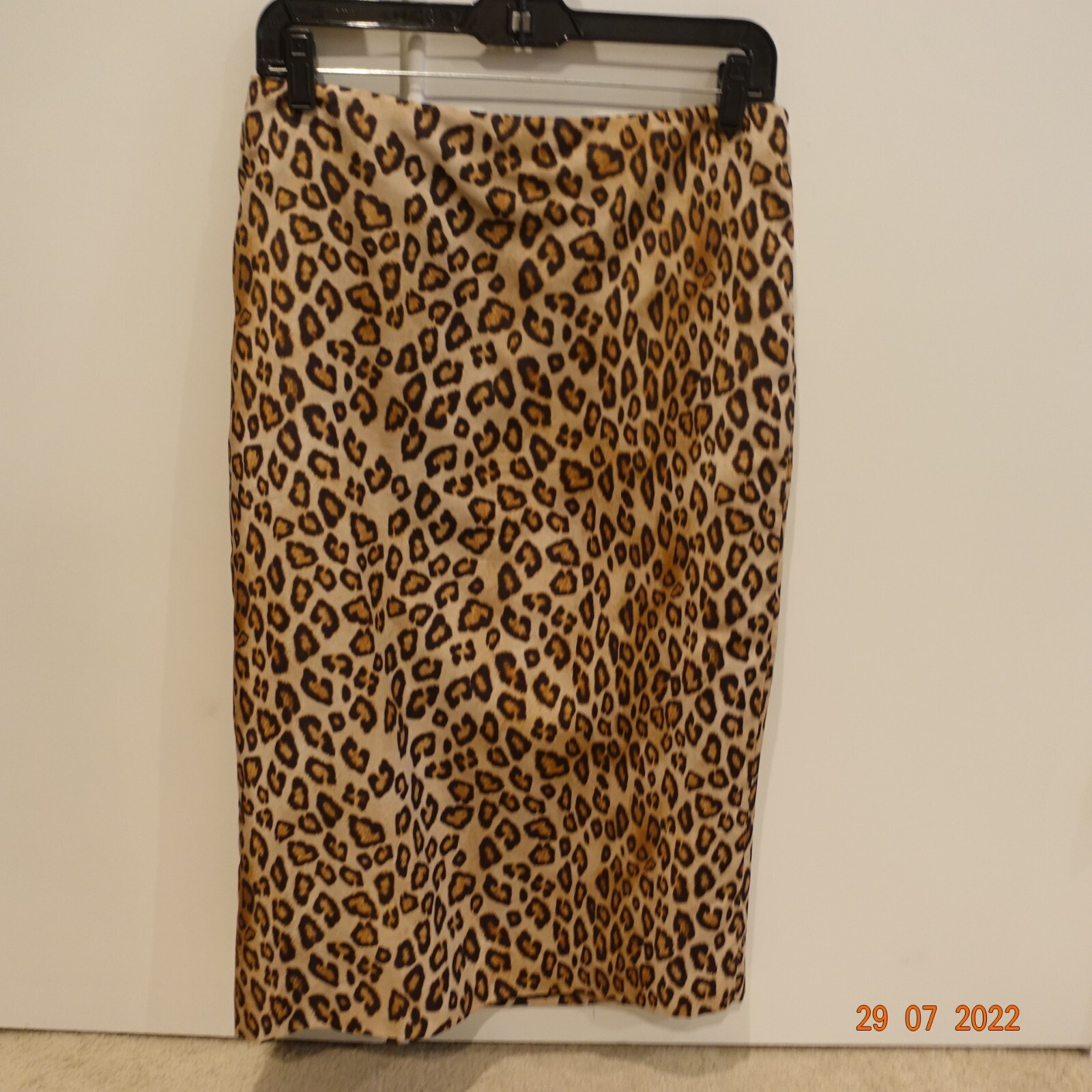 Rare Alexander McQueen Silk Tafetta Leopard Print Pencil