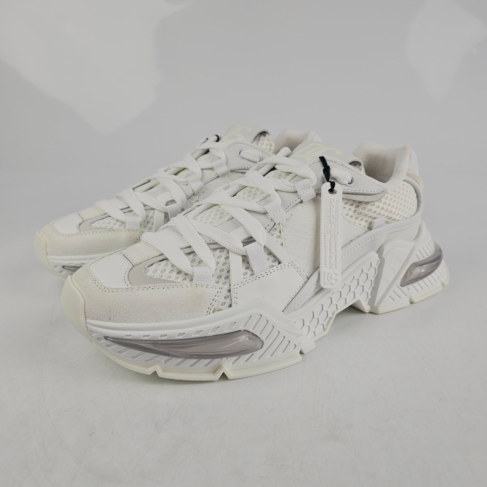 Pre-owned Dolce & Gabbana Dolce&gabbana Airmaster Men's White Sneakers