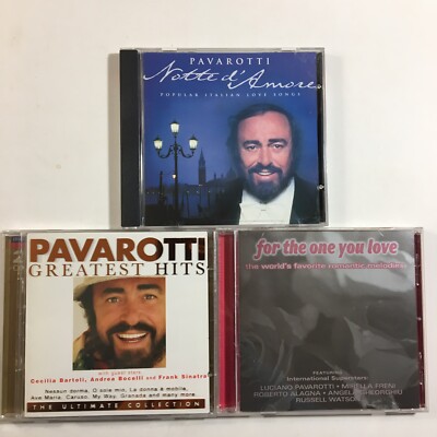 LUCIANO PAVAROTTI Notte d'Amore Greatest Hits For The One You Love CD Lot