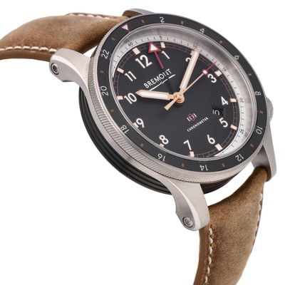 Pre-owned Bremont Ionbird Titanium Black Dial Auto 43mm Mens Watch Ionbird Model 12020-r-s