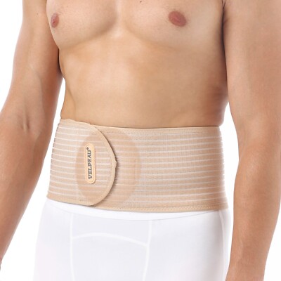 VELPEAU Umbilical Hernia Belt - Abdominal Support Binder with Compression Pad