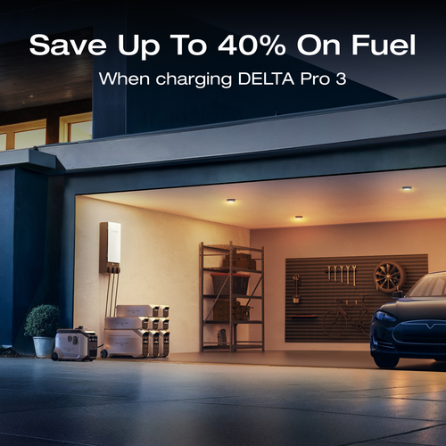 EcoFlow 3200W DC Fast Charging Dual Fuel Smart Generator for Home Power Backup