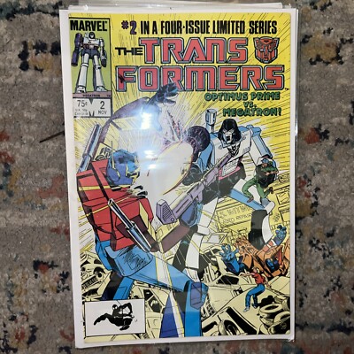 TRANSFORMERS #2 MARVEL COMICS 1984 OPTIMUS PRIME VS MEGATON! 1ST PRINTING