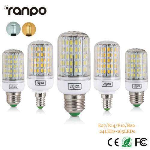 10X E14 7W 5730 SMD 24 LED BIRNE GLÜHBIRNE MAIS AC 220V LICHT LEUCHTMITTEL LAMPE