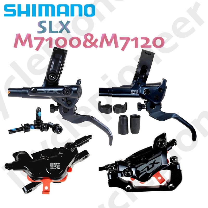 Shimano SLX BL-M7100&BR-M7120 J-Kit 4-Piston Hydraulic Disc Brakes