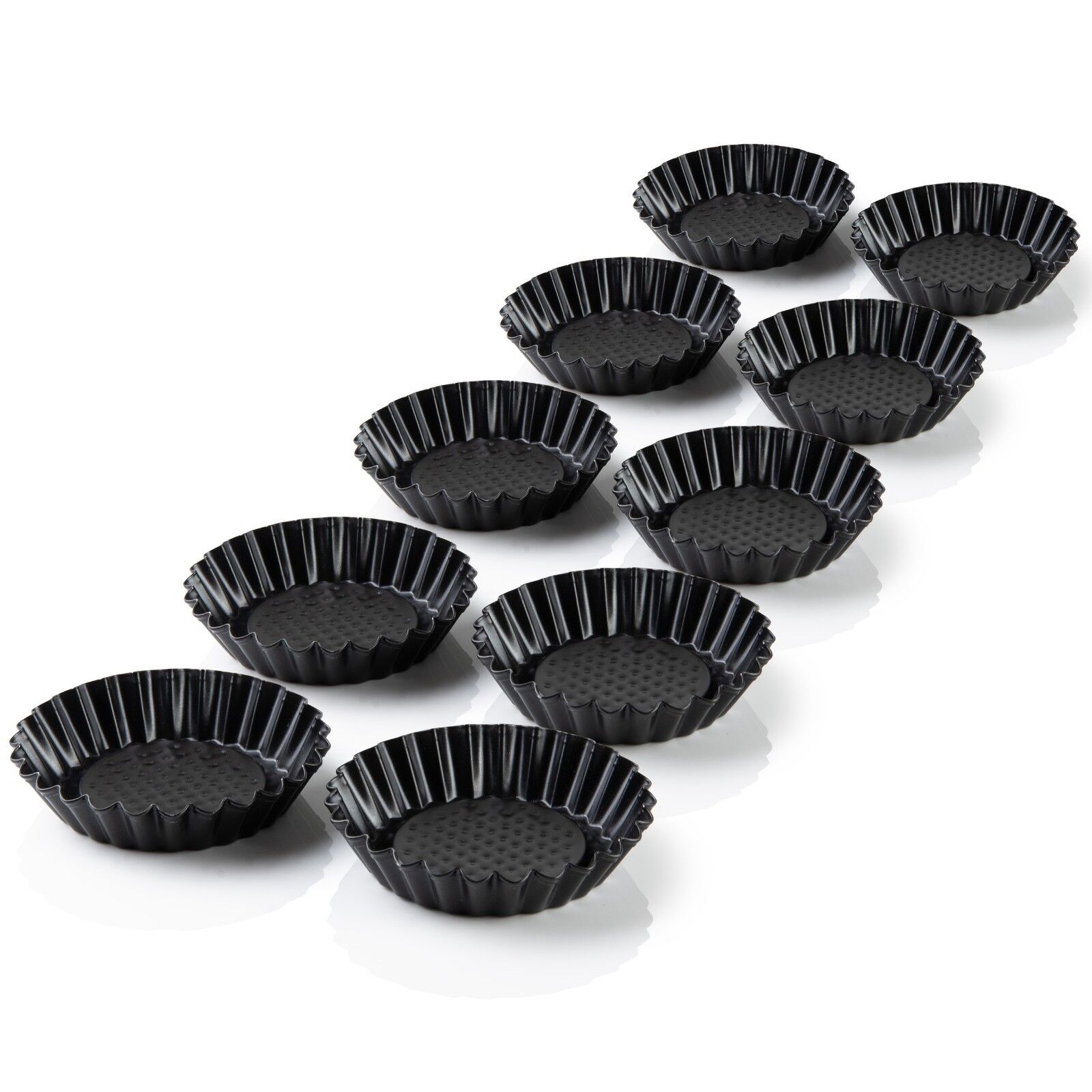 Grizzly Torteletts 10 Stück Törtchenformen Ø 11 cm Mini Tarteform 