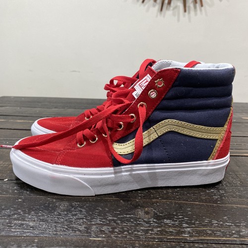 captain marvel vans shoes