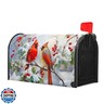Winter Cardinal Red Birds Magnetic Mailbox Cover Standard Size 18