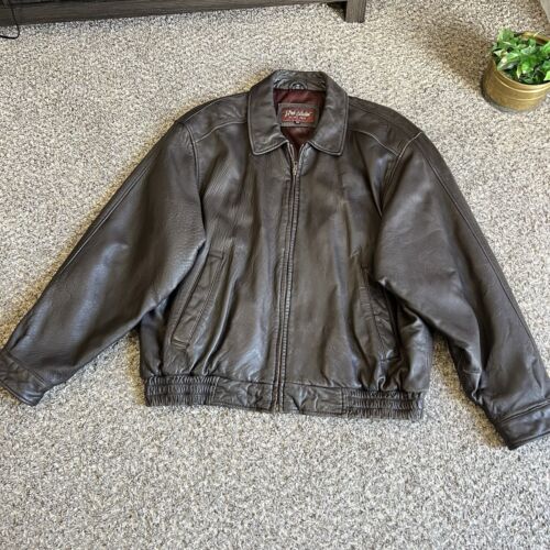 J. Park Genuine Lamb Leather Bomber Jacket Men's Size XL J. Park Genuine Lamb Leather Bomber Jacket Men's Size XL