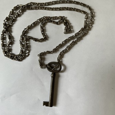 Skeleton Key necklace w 20 In Necklace Chain