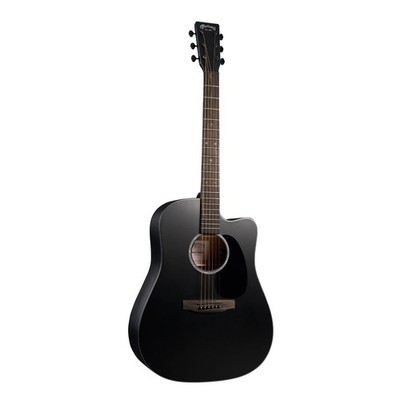 Martin Road Series DC-10E Modern Black Acoustic-Electric Guitar, Black