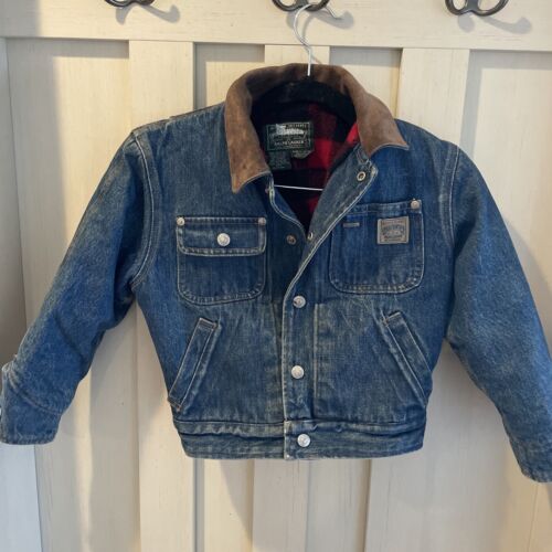 POLO COUNTRY RALPH LAUREN Denim Vintage Jacket Sz S Boys POLO COUNTRY RALPH LAUREN Denim Vintage Jacket Sz S Boys