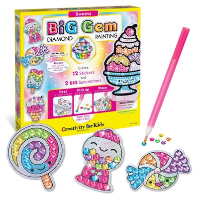 Creativity for Kids Big Gem Diamond Painting Kit: Sweets Stickers and Suncatc...