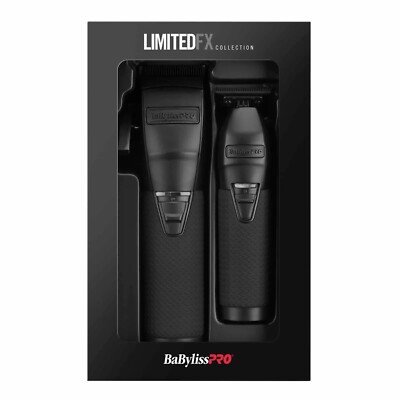 BaBylissPRO LIMITEDFX Clipper and Trimmer Prepack - Matte Black #FXDUOCTMB