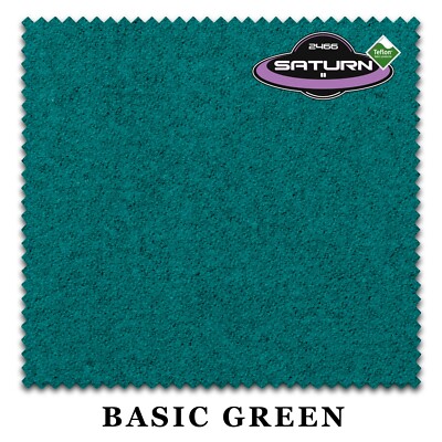 Championship Saturn II Billiard Pool Table Felt Cloth with Teflon -FREE Spots
