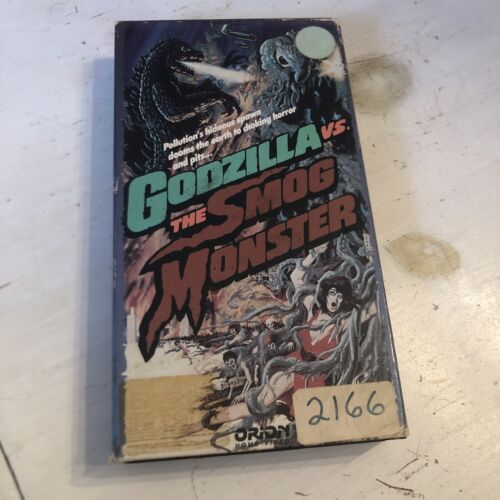 Godzilla Vs The Smog Monster VHS 1989 Orion Video Tested Very Rare 80s VTG Godzilla Vs The Smog Monster VHS 1989 Orion Video Tested Very Rare 80s VTG