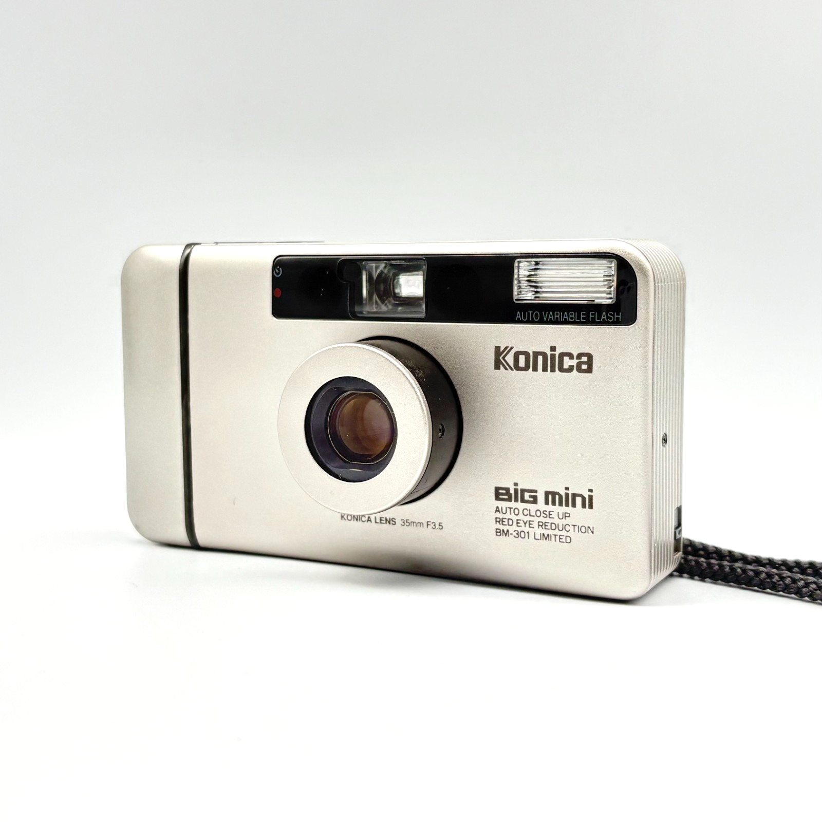 良品 Konica Big mini BM-301 LIMITED #1480 Konica Big Mini BM-301 35mm Point & Shoot Compact Film Camera From