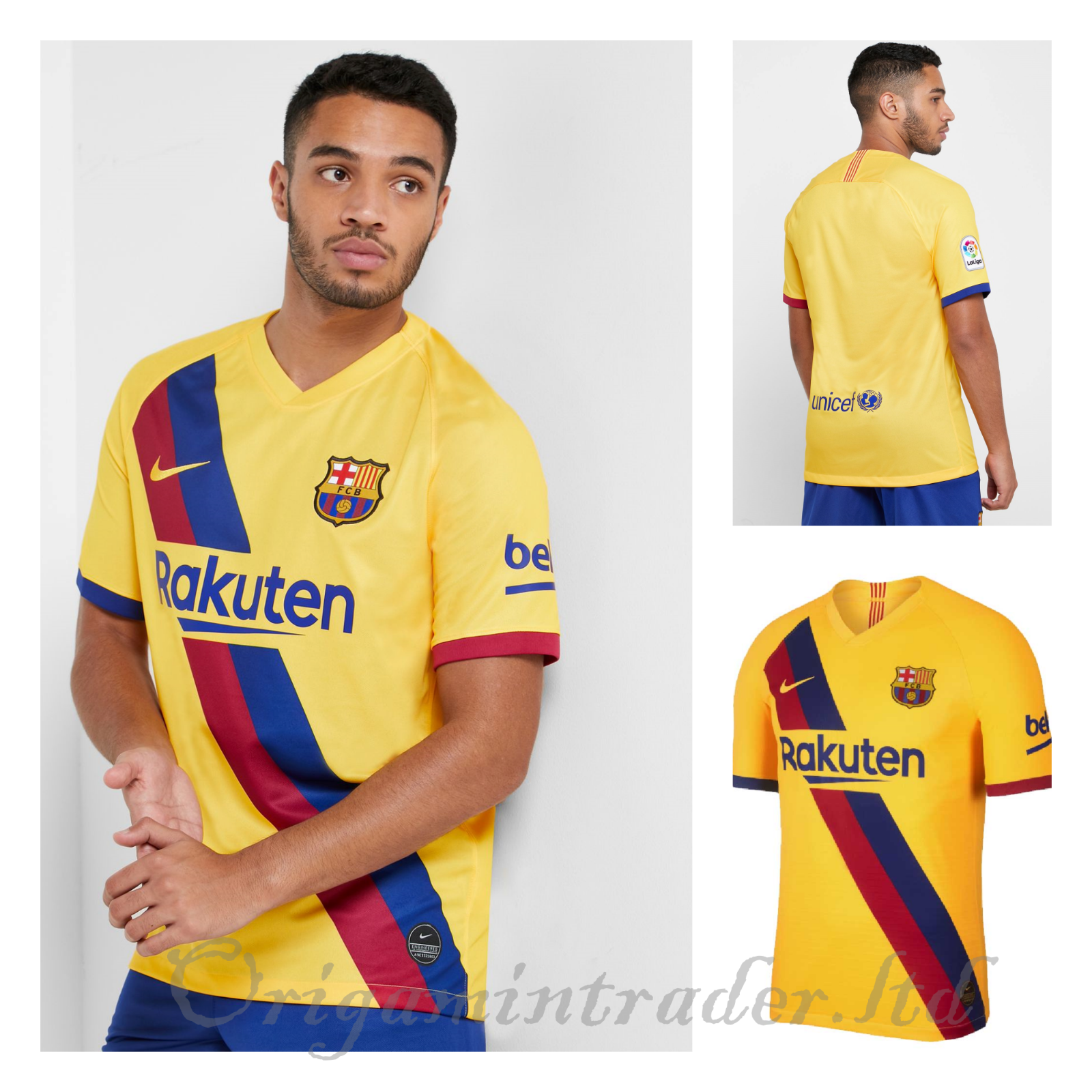 Nike Men AS FC Barcelona CRES T-Shirts S/S Navy FCB Jersey