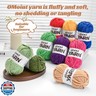 3 Pack Fluffy Chenille Yarn for Crocheting, Chunky Velvet Yarns for Crochet Amigurumi, Baby Yarn for Crocheting Soft Blanket, 262.4yds /10.5 oz Bulky Yarns for Crafts/Hats/Shoes/Socks (3 Rose)