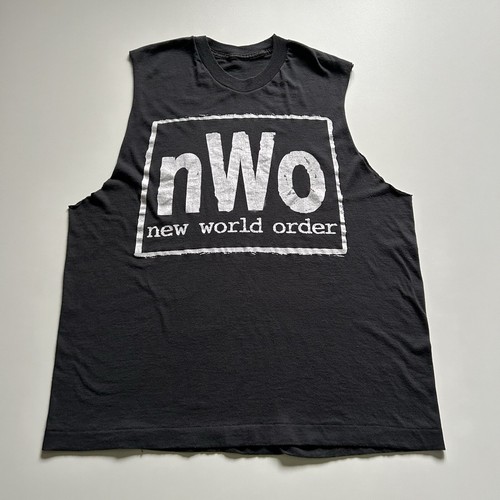 90s USA製 \"NWO × WCW プロレス Tee\" Vintage 90s NWO Wolf Pac WCW Wrestling Kevin Nash Sting