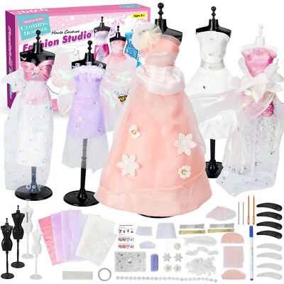 YWXFCH Fashion Designer Kits for Girls DIY Creative Art Sewing Kit for Kids 4...