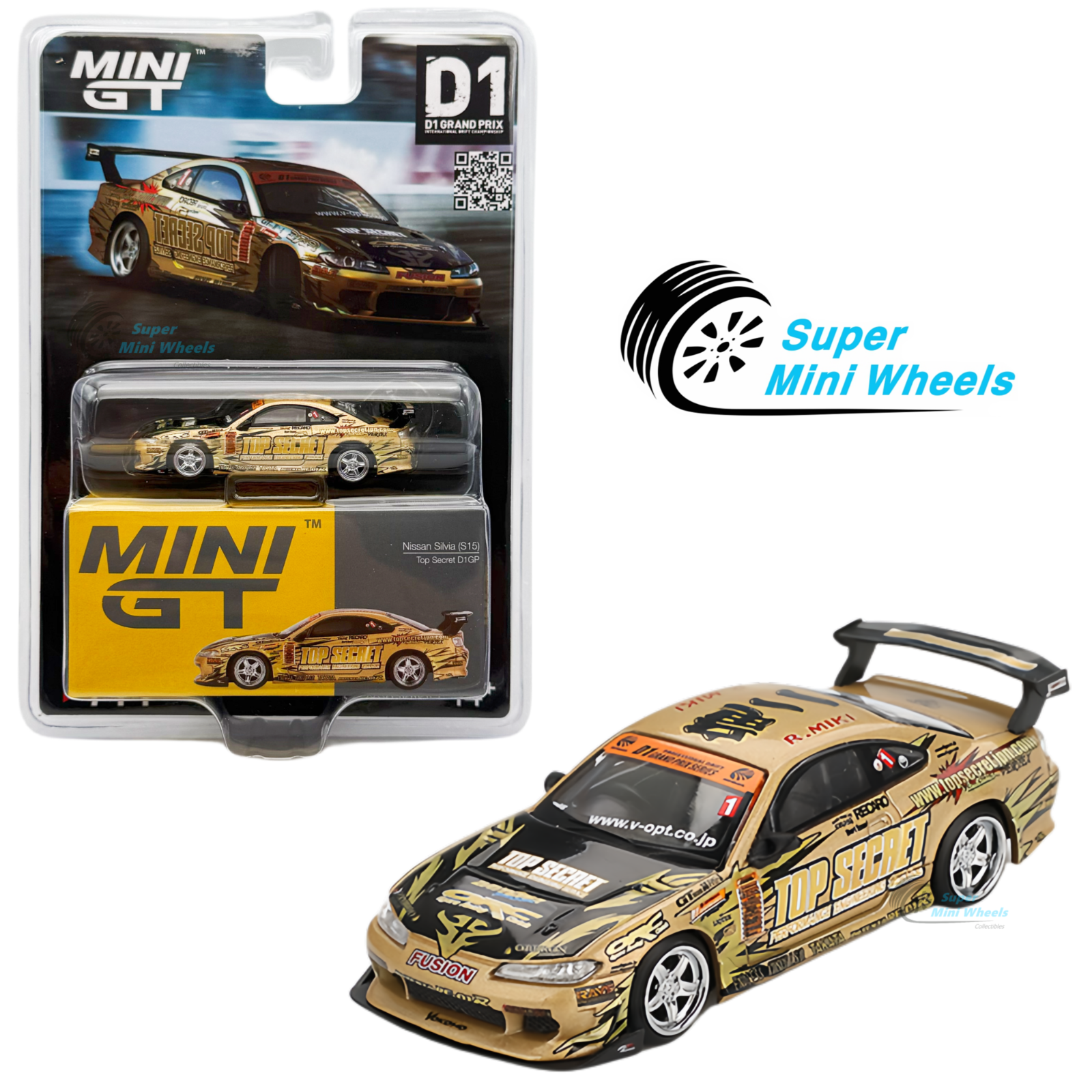 MINI GT NISSAN SILVIA (S15) 2台セット Mini GT 1:64 Nissan Silvia (S15) Top Secret D1GP #714 | eBay