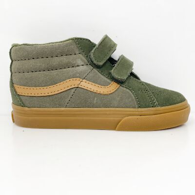 

Vans Boys Sk8 Mid Reissue V 751505 Зеленые повседневные кроссовки, размер 8, Зеленый, Sk8 Mid Reissue V