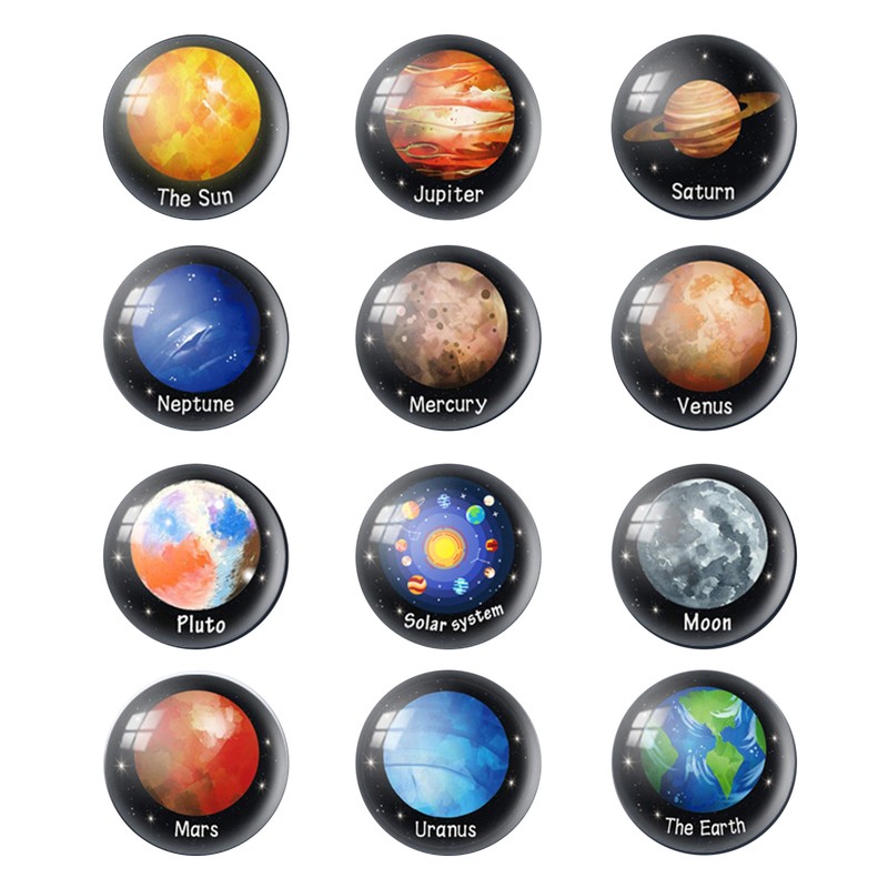 Round Refrigerator Magnetic Sticker