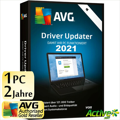 AVG Driver Updater 2024 1 PC 2 Jahre | VOLLVERSION/Upgrade | Treiber DE-Lizenz