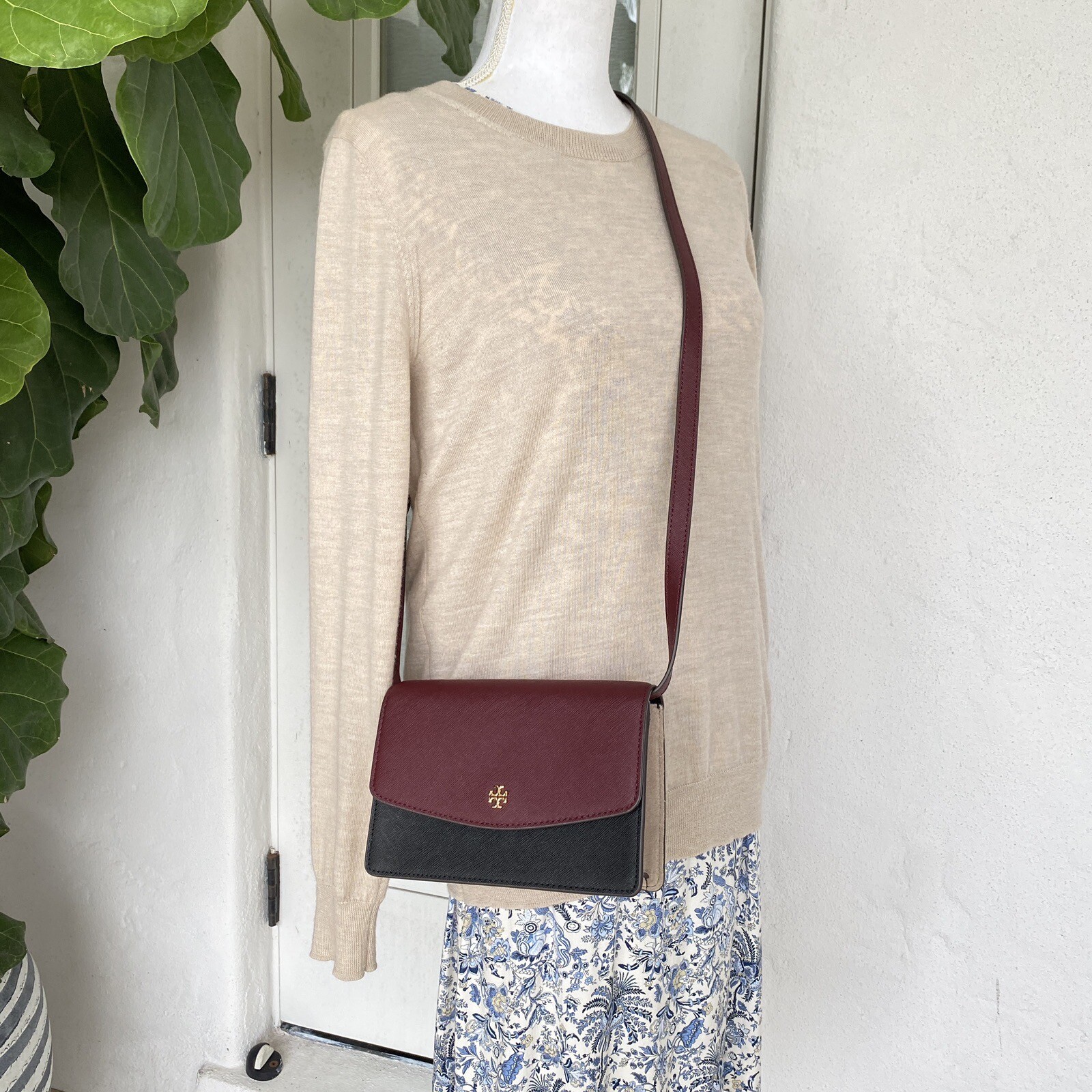 NWT Tory Burch EMERSON COLOR-BLOCK MINI SHOULDER BAG 84744
