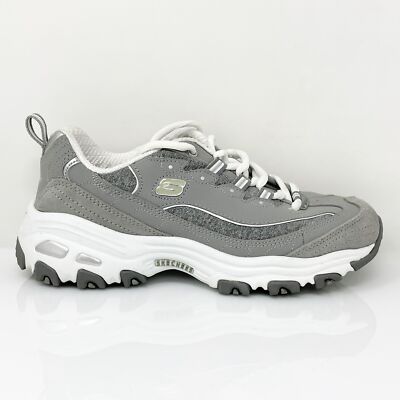 

Skechers Womens D Lites 11936 Серые повседневные кроссовки, размер 6,5, Серый, D Lites