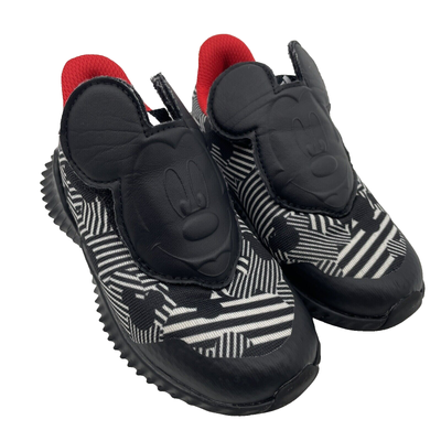 Adidas Disney Mickey Mouse Black White Red D96916 Toddler Kids Sz 9k